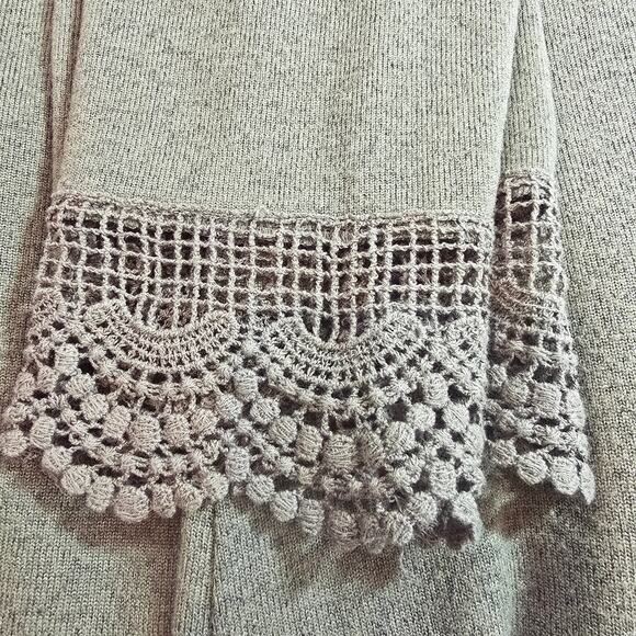 Tickled Teal Lace Trim Cardigan - Picture 10 of 10